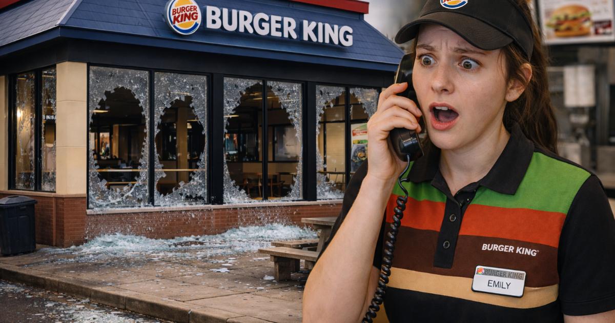 Prank Caller Tricks Fast Food Workers Into Smashing 20 Windows With Tire Irons